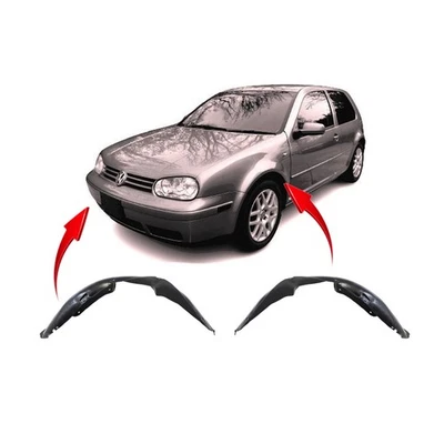 Juego de 2 revestimientos de guardabarros para Volkswagen Golf, Jetta 1999-2006 VW1248103 VW1249103 Foto 1 de 4
