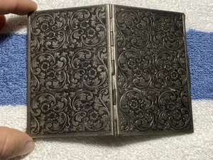 Vintage Made In Italy Silber Gravur Klappfoto Kompakt - Bild 1 von 4
