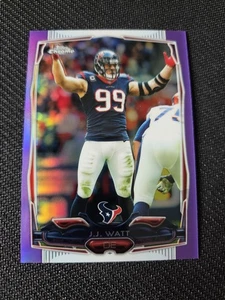 J.J. Watt 2014 Topps Chrome Football Karte NFL Purple Refractor - Bild 1 von 2