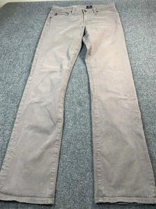 Pantalones de mezclilla Adriano Goldschmied AG para hombre 31x34 gris topo proteger pierna recta informales - Imagen 1 de 19