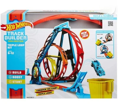 Hot Wheels Track Builder Triple Loop Kit GLC96 - Image 1 of 3