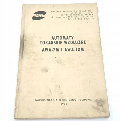 Documentazione tecnica operativa FATO AW-10M WA-7M - Immagine 1 di 4