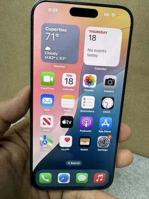 iPhone 15 Pro Max 256GB Natural Titanium (only At&t) Near Perfect Grade A+++ - Image 1 of 4