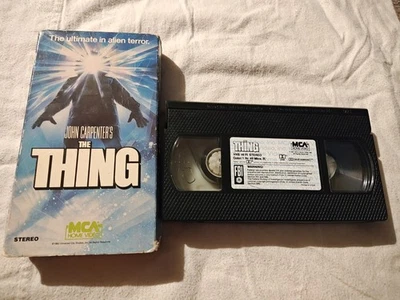 The Thing OOP VHS  Original 1987 MCA Green Logo Home Video LOW PRICE RARE - Image 1 of 4