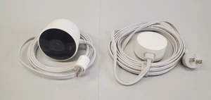 Google Nest Outdoor 1st Gen White Security Camera A0033 w/ Power Cable A0038 - Picture 1 of 4