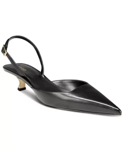 Michael Kors Damen Luna Kitten Sling Pumps Größe 8 schwarz NEU IM KARTON - Bild 1 von 6