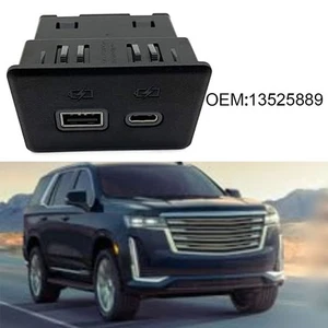 Dual USB-C Socket Car USB-C Socket ABS Construction Plug-and-play Quick Install - Picture 1 of 8