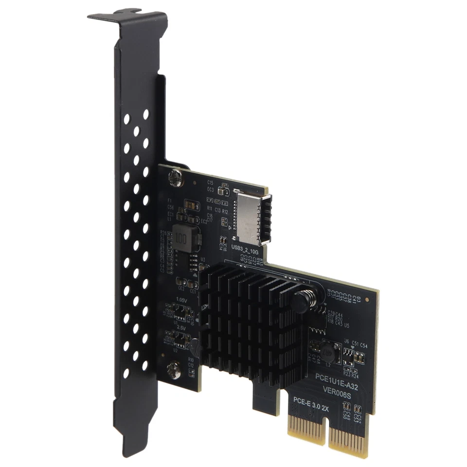 Scheda di Espansione Anteriore Type-E PCI-E da 2X un USB3.1 A-Key Gen2, Sch3703 - Immagine 1 di 1