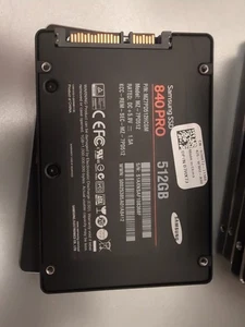 Samsung SSD 840 PRO 512 Go 2,5" SATA III 6G 512 Mo MZ-7PD512 MZ7PD512HCGM - Picture 1 of 2