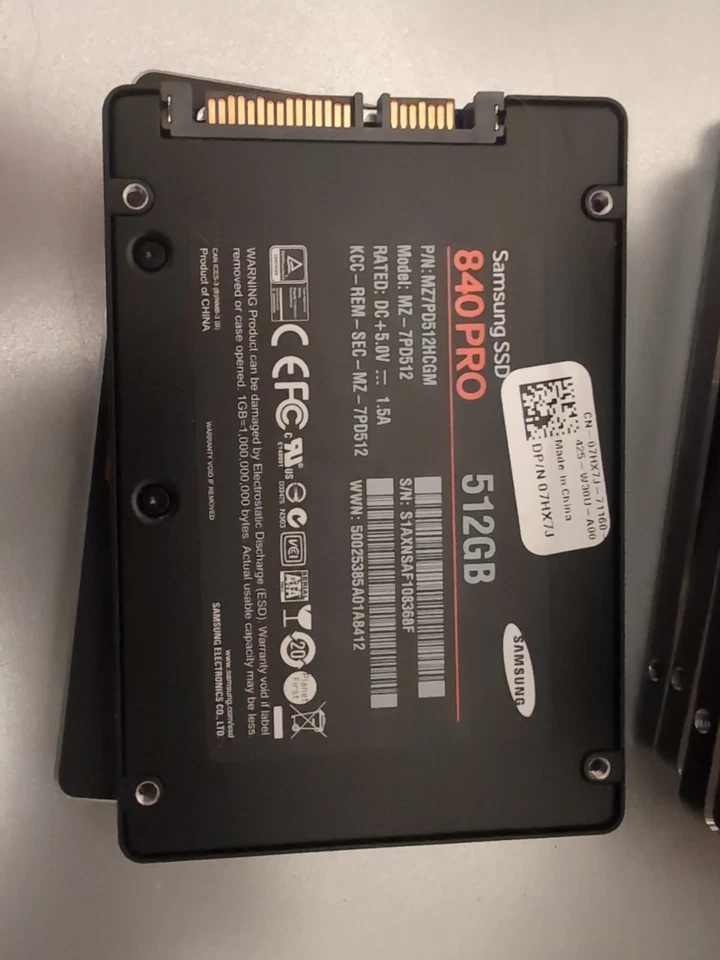 Samsung SSD 840 PRO 512GB 2.5" SATA III 6G 512MB MZ-7PD512 MZ7PD512HCGM - Image 1 of 2