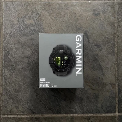 Garmin Instinct 3 AMOLED Smart Watch 50mm Charcoal - Brand New ⌚️ UK STOCK - Image 1 of 4