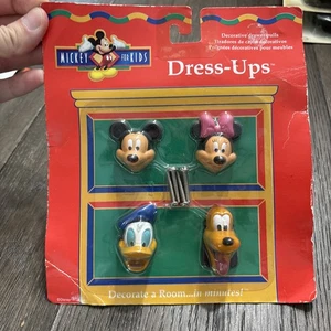 Juego de 4 tiradores de cajón de gabinete Minnie & Mickey Mouse, Goofy y Donald de colección. NUEVO - Imagen 1 de 5