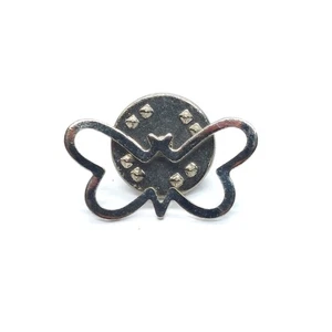Minimalist Wireframe Outline Butterfly Insect Pin Nature Animal Vintage - Picture 1 of 3