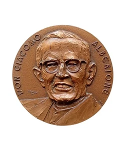 *HH* Medaglia Religiosa Votiva Devozionale Don Giacomo Alberione Maba Gesù Medal - Foto 1 di 6