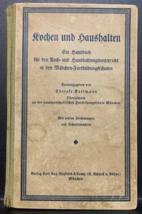 BOOK  "German Language Cook Book" 1927 Hardcover w/Bookmark - Bild 1 von 8