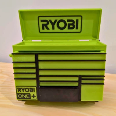 Mini Rolling Tool Box with in Green – Organise in Style - Perfect Gift for Dad - Image 1 of 4