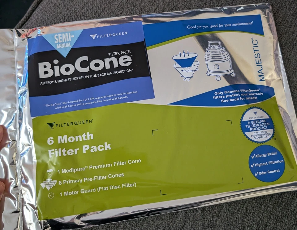 Pacote semestral de filtro biocone para Filter Queen pacote com 6 meses - Imagem 1 de 1