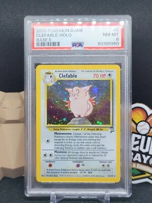 Clefable HOLO Base set 2 5/130 PSA 8 (CBR) - Image 1 of 2