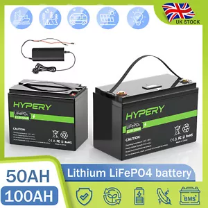 LiFePO4 Battery Lithium 200A 150Ah 50Ah 30Ah 12V BMS Off Grid Solar Boot RV Golf - Picture 1 of 19