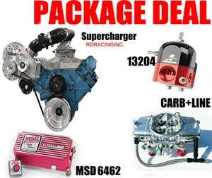 TORQSTORM SUPERCHARGER SYSTEM BIG BLOCK OLDSMOBILE ARP-K-GM-OLDS-PS CARB COMBO. - Picture 1 of 1