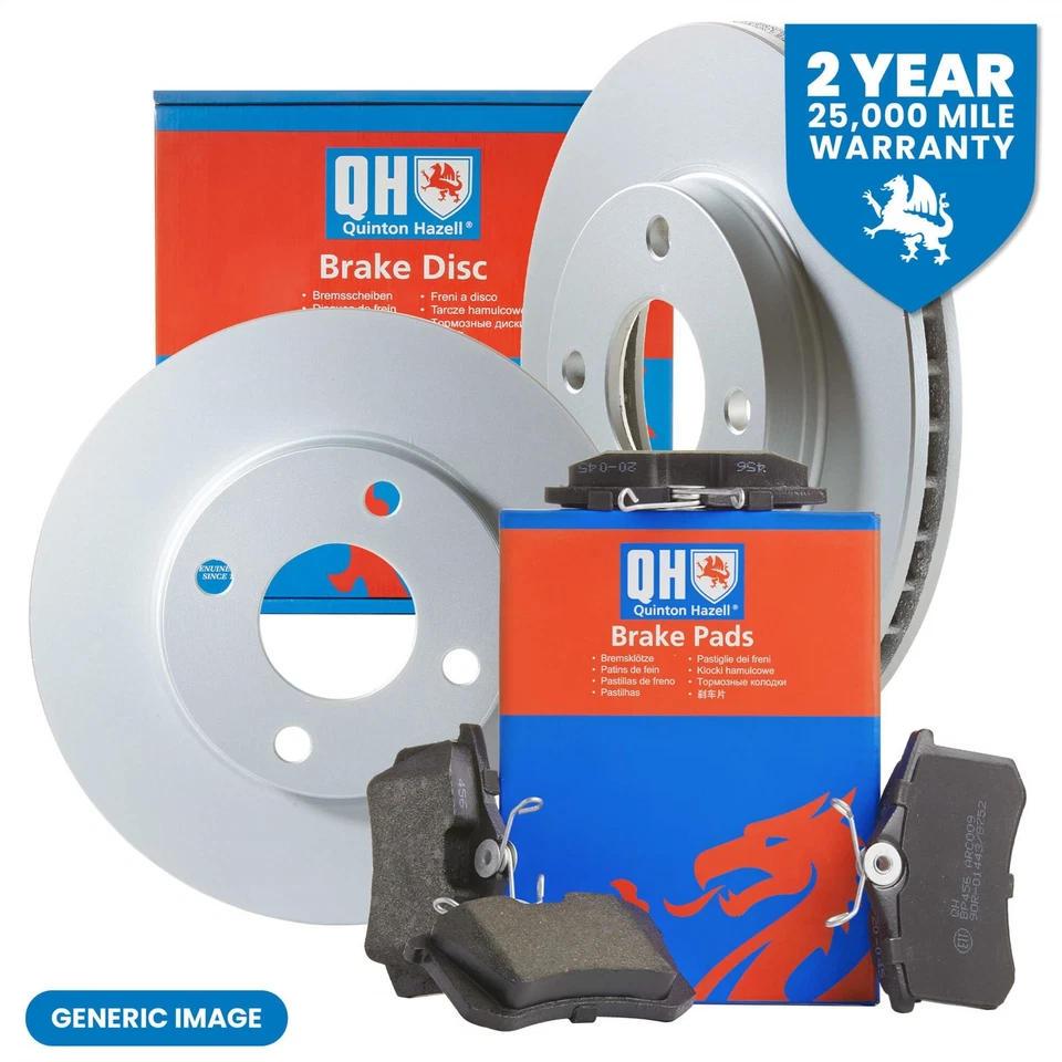 Fits Renault Clio Laguna Megane Megane Discs & Pads Front Quinton Hazell - Image 1 of 1