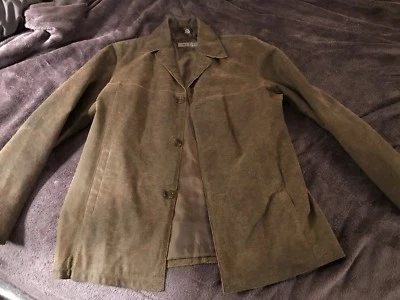 Chaqueta de cuero para hombre Aldo (pequeña pero se ajusta como una grande MEDIANA) ligera. Foto 1 de 4