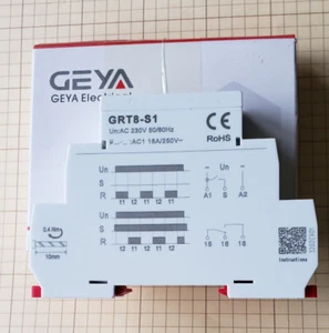 GEYA Asymmetric Cycle ON/OFF Timer Relay Switch 16A AC 250V Cycle Din Rail mount - Picture 1 of 3