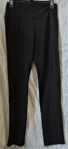 Leggings negros elegantes de figura y azul - costura frontal - cintura alta/tobillo/costura frontal - mediana - Imagen 1 de 3