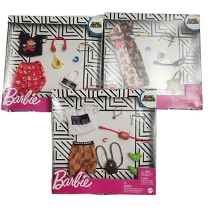 Barbie Super Mario Bros Nintendo Fashion Packs Kits Lot of 3 Barbie Outfits - Picture 1 of 6