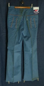 Vtg 1976 70's NOS Levis Movin On Corduroy Jeans Pants Flasher Flare 32 W 31 L BL - Picture 1 of 22