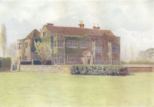 CHARLWOOD, HORLEY UND BURSTOW. Smallfield Place. Surrey 1914 alter Druck - Bild 1 von 1