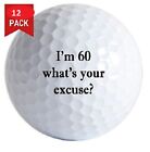 1 Dozen 60 what's excuse Logo Brand New Taylor Made Tour Preferred Golf Balls