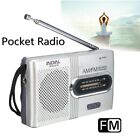 AM/FM Slim Radio Built-in Speaker Telescopic Antenna Radio  Elderly Travel