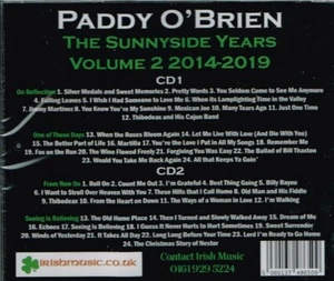 PADDY O'BRIEN NEW 2CD "THE SUNNYSIDE YEARS Volume 2 - 2014-2019" Irish Country - Picture 1 of 2