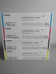 4 Genuine Canon T02 CYMK Toner- imagePRESS C10000VP. Deal! - Picture 1 of 1