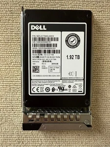 Dell 086DD 1.92TB SAS 12G 2.5 SSD Gen14 Tray Health 100% - Photo 1/3