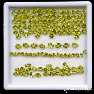 134 Stck. Peridot Natur Unbehandelt 2mm-6mm Mix Schliff Lose Schmuck Herstellung Edelsteine - Bild 1 von 5
