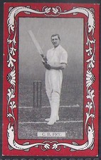 WILLS-AUSTRALIAN & ENGLISH CRICKET RED BORDER (CAPSTAN)- CB FRY