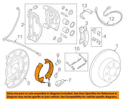 Zapatas de freno de estacionamiento Nissan OEM 12-18 NV3500 440601PA0B Foto 1 de 2