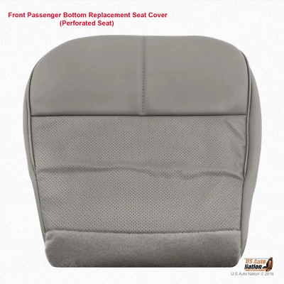 1993 Ford E150 E250 E350 E450 E550 Van PASSENGER Bottom Vinyl Seat Cover Gray - Image 1 of 4