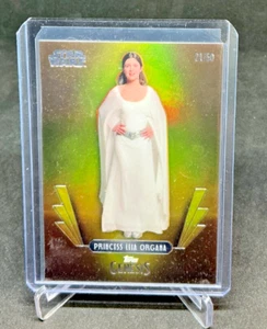 2025 Topps Disney Genesis Star Wars PRINCESS LEIA ORAGANA Gold 21/50 #4 - Bild 1 von 2