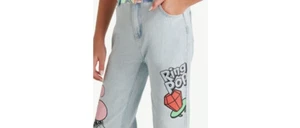 Justice Girls Ring Pop Collab Jeans, Size 16 - Picture 1 of 4