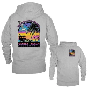 Felpa con cappuccio maglione classico Sunset Paradise Venice Beach California Los Angeles - Foto 1 di 10