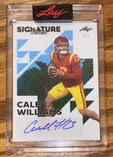 CALEB WILLIAMS 2023 LEAF SIGNATURE SERIES PIXEL ART SP AUTOGRAPH ROOKIE AUTO 1/1