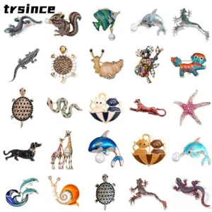 Broche Esmalte Dibujos Animados Vintage Prendedores Creativos Moda Cristal Animal Insignias Regalo  - Imagen 1 de 37