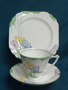 Vintage / Art Deco Heathcote China Trio - The Lea - Picture 1 of 11