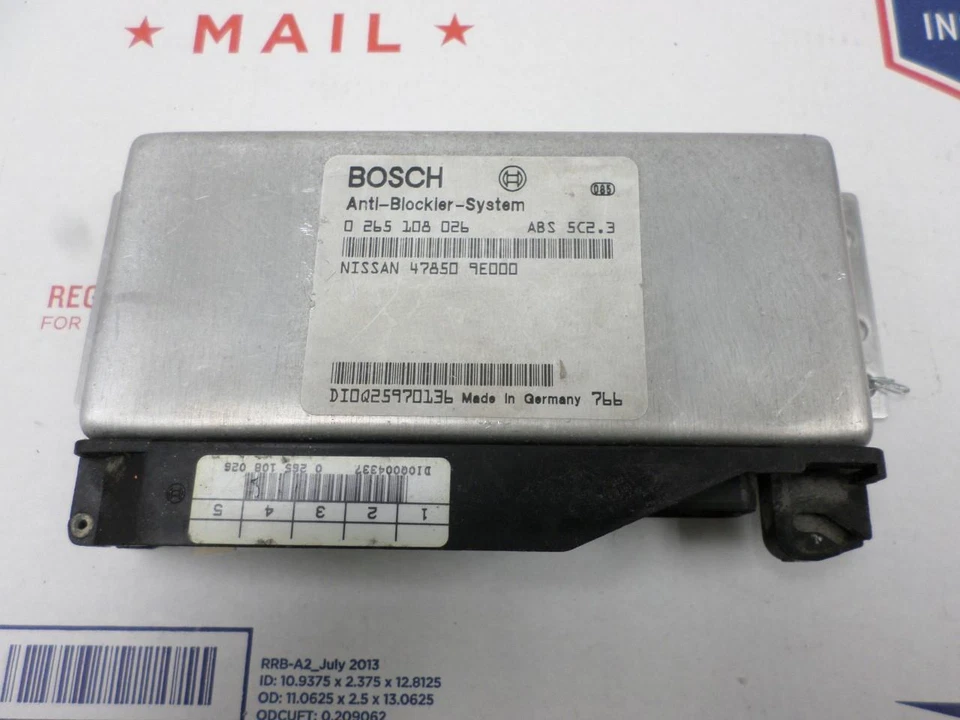 MÓDULO DE CONTROL ABS NISSAN ALTIMA 1998 1999 2000 2001 47850-9E000 OEM Foto 1 de 1