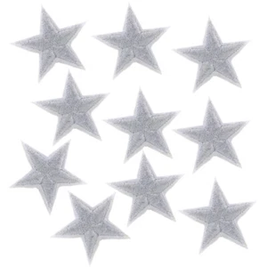 10stk 4.1cm Stern Aufbügler Stickerei Aufnäher Star Patch Jeans Kleider DIY wi - Picture 1 of 4