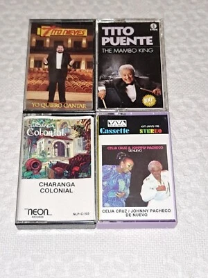 4 AUDIO CASSETTE TAPES SALSA MUSIC ( Various Artist ) ( Tested Exc. ) - Image 1 of 4