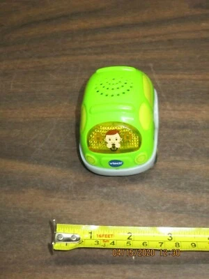 V-tech Green Van Black Wheels Fun Toy Rolls Lights Sounds Vehicle Learning  - Image 1 of 4